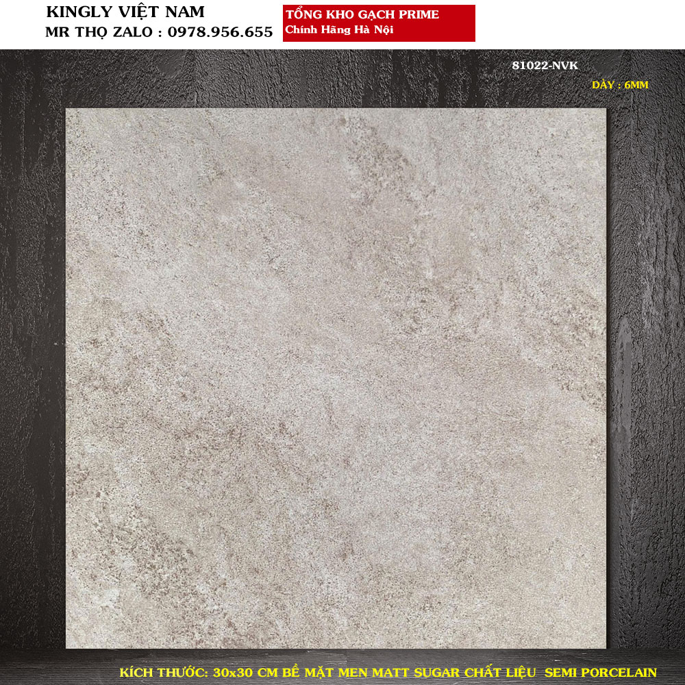 Gạch lát nền chống trơn 30x30 Prime 81022 Loại 1